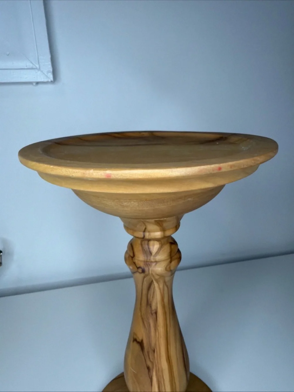 Williams Sonoma Olive Wood Candle Holder - Picture 4 of 6